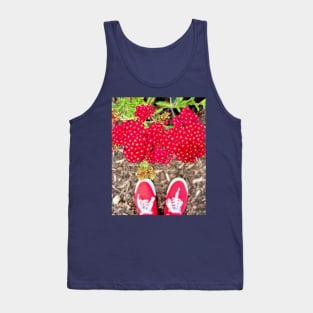 Ruby Red Yarrow Achillea Tank Top